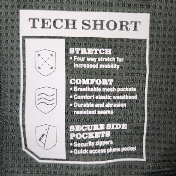 Orvis Shorts Mens 34 Blue Stretch Tech Short (34x9) - Picture 8 of 9